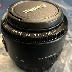 canon カメラレンズ　EF  50mm f\1.8IIの画像