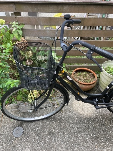 譲渡終了。黒塗装のSANTOS 自転車 26インチ  美品