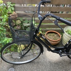 黒塗装のSANTOSの自転車 美品の画像