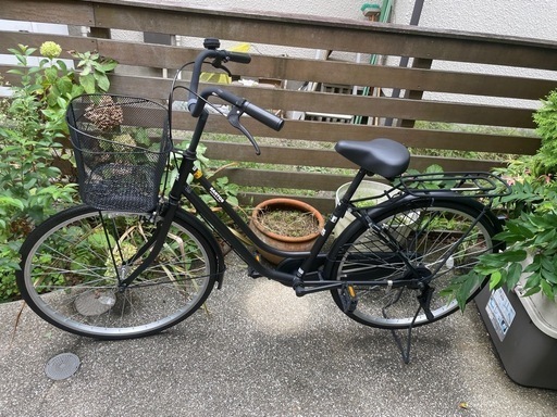 譲渡終了。黒塗装のSANTOS 自転車 26インチ  美品