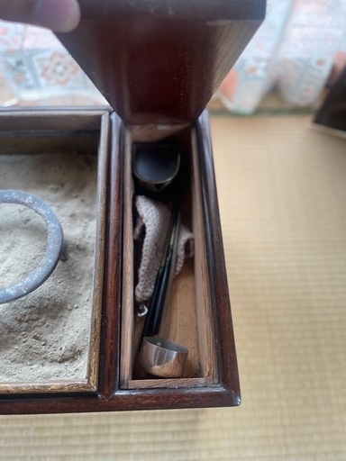 火鉢用の炭を収納する箱を DIYしました。 #DIY #diy #収納箱 #火鉢 木製火鉢 引き出し付き 炭と道具付き
