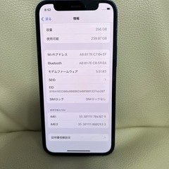 激安　iPhone 12mini 256GB ブルー　SIMフリーの画像