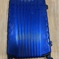 キャリーバッグ　ブルーの画像