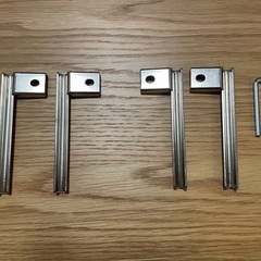無印ステンレスユニットシェルフオーク材棚セットワイド小の画像