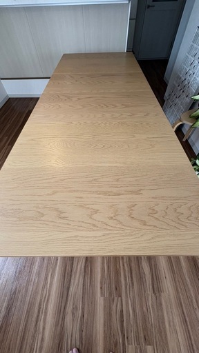 IKEA 伸長式テーブル オーク材(BJURSTA ビュースタ) (mkzstyle) 一之江