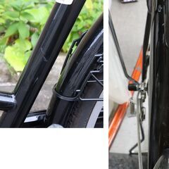 ≪ZU1755ジ限≫ 美品 武田産業 自転車 ESCORT TOWN/エスコートタウン 26インチ 黒/ブラック系 買い物/サイクリング 付属品あり 変速なしの画像