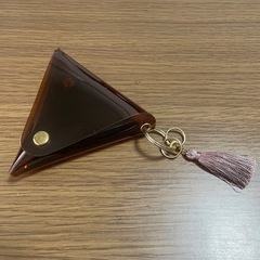 三角 クリア小物ケースの画像