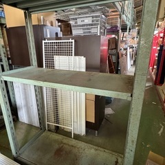 値下げ交渉ok 収納 家具 ラック 棚 スチール 物置 グリーンの画像