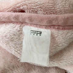 ニトリ 毛布 シングル ピンクの画像