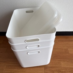 ニトリ　ボックス3個付き（専用フタ3個付き）の画像