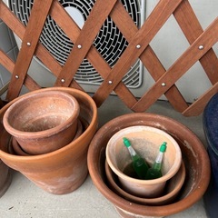 植木鉢いろいろの画像