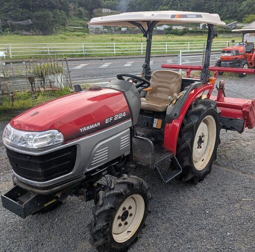 鹿児島発　ヤンマー24馬力ディーゼルトラクターEF224　パワステ　モンローオート