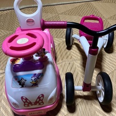 ミニーちゃん車、コストコ三輪車の画像