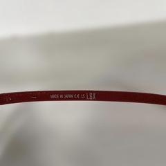 ハズキルーペ　1.6倍率ラージサイズ　ルビーカラーの画像