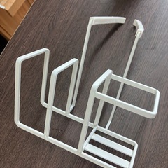 tower 山崎実業 蛇口にかけるスポンジ＆ブラシホルダー タワー キッチン ホワイトの画像