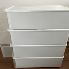 衣装ケース収納ケース4個　の画像