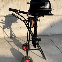 値下げ【免許不要】ジョイクラフトゴムボード・2馬力船外機・魚群探知機・電動ポンプ・艤装品セットの画像