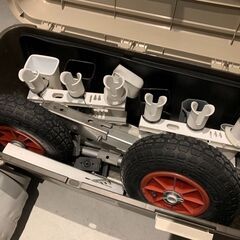 値下げ【免許不要】ジョイクラフトゴムボード・2馬力船外機・魚群探知機・電動ポンプ・艤装品セットの画像