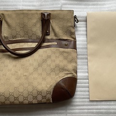 大きな　GUCCI バッグ　通勤や通学に　ビジネスバッグの画像