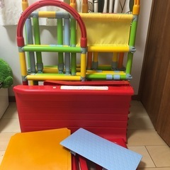ジャングルジム　滑り台の画像