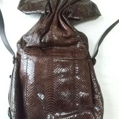 【値下げ】パイソンショルダーバッグの画像