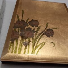 金沢金銀箔工芸 アドレス帳 水仙 未使用品 アルファベット順の画像