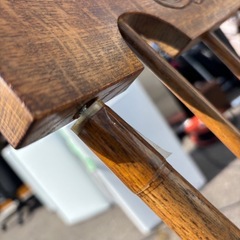 飛騨産業 キツツキマーク ロッキングチェア ハイバック アームチェア アンティークの画像