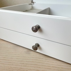 【ニトリ】アクセサリーボックス ジュエリーボックス 2段 ホワイトの画像