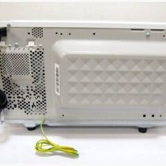 【美品】【高年式　2023年製】ハイアール　ヘルツフリー電子レンジ　JM-FH18E2　動作良好　hair　50/60Hz フラットレンジ　縦開き式ドアの画像