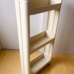 引っ越し処分｜隙間収納ワゴン 3段 キャスター付きの画像