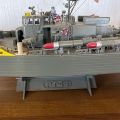 魚雷艇PT-15プラモデル中古ジャンク品の画像