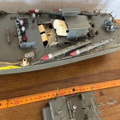 魚雷艇PT-15プラモデル中古ジャンク品の画像
