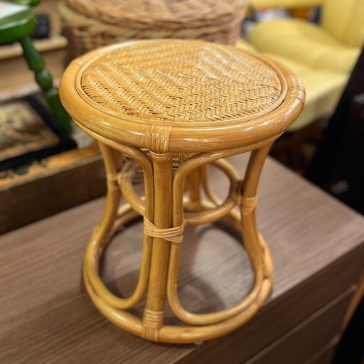 売約済》【武蔵小山店】 ラタン バンブー ラウンド スツール