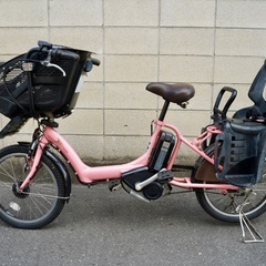 {受付中}🔴⭐️超特価⭐🔴電動自転車 ブリヂストン 20インチ 子供乗せ アシスト 中古 090802の画像