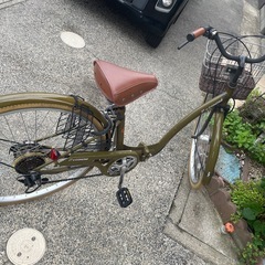 26インチ　折りたたみ自転車　6段変速付の画像