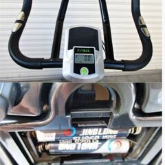 FITBOX　エアロバイク　FBX-002B-01　動作良好　フィットネスバイク　キャスター付き　エクササイズ　スピンバイク　静音 フィットボックスの画像