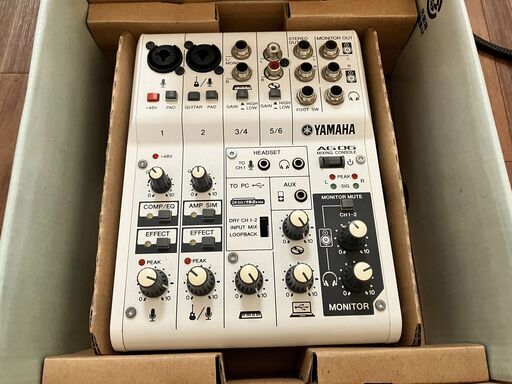 【中古美品】Yamaha AG06 箱付 Cubase コード完備