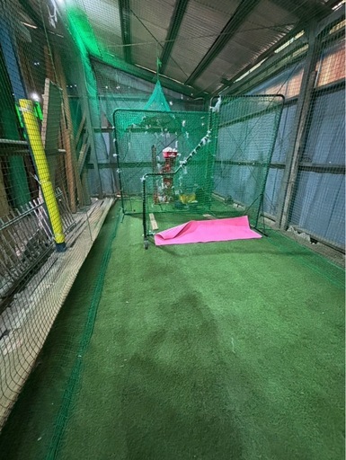 雨天練習場　とりかご　バッティングゲージ　硬式　練習　室内練習場　バッティングネット　人工芝　硬式　打撃打撃