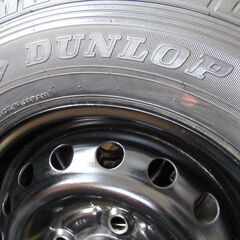 ホンダバモス純正ホイール＋ダンロップ145R12カーゴタイヤ4本セットの画像