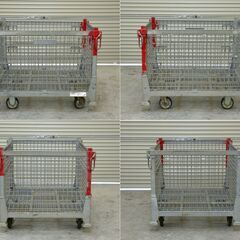 ≪yt2038ジ≫ テイモー 吊りパレット キャスター付 現状品① 1012HPC 1000x1200x973 700kg 中古/メッシュパレット 70904-01の画像