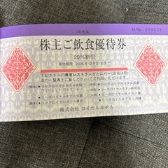 ロイヤルホテル株主優待券　2025.12.31までの画像