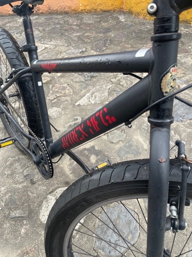 26インチ極太タイヤ6速変速BMXモドキの自転車