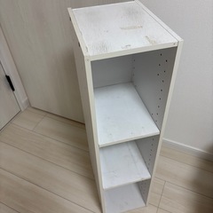 カラーボックス　ホワイトの画像