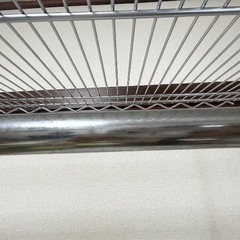 スチールラック　ハンガーラック　ローラー付きの画像