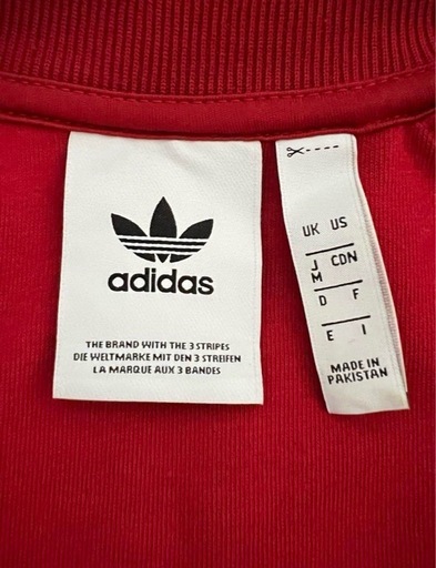 美品　adidas originals アディダス　オリジナル　トラックジャケット 赤 M