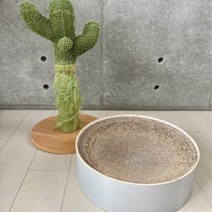 ★9/13(土)・9/14(日)限定【お譲りします】ペット用品 猫 猫用爪研ぎ 猫壱　バリバリボウルの画像