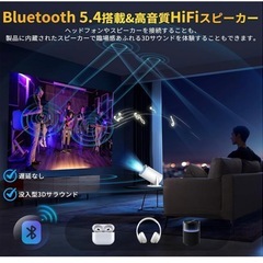 回転式プロジェクター✨ ⭐️Android TV搭載⭐️高輝度・高画質✨天井投影OK！の画像