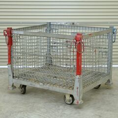 ≪yt2039ジ≫ テイモー 吊りパレット キャスター付 現状品② 1012HPC 1000x1200x973 700kg 中古/メッシュパレット 70904-02の画像