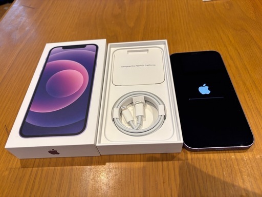 Apple　iPhone12　64GB　パープル　中古品　初期化済み