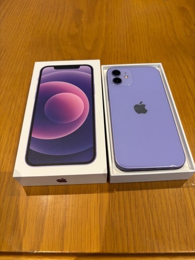 Apple　iPhone12　64GB　パープル　中古品　初期化済み